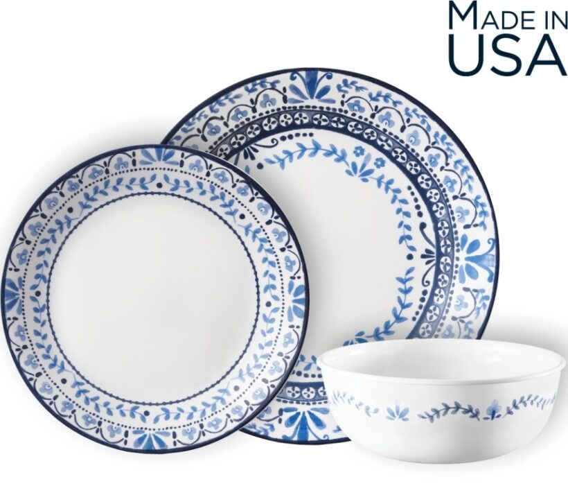סט 18 חלקים, Portofino  מבית Corning Corelle תוצרת ארצות הברית