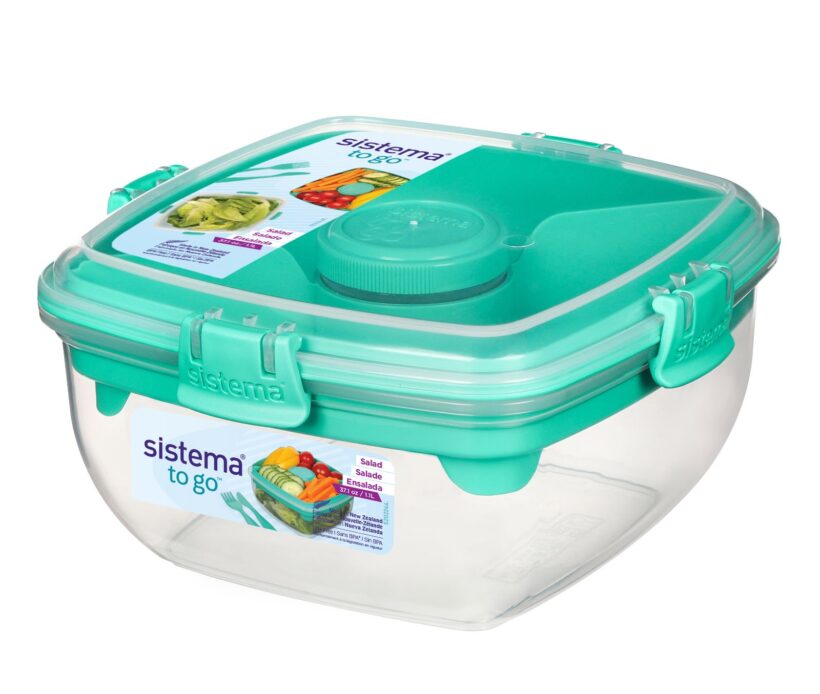 קופסת אוכל  1.1 ליטר SISTEMA צבע מנטה