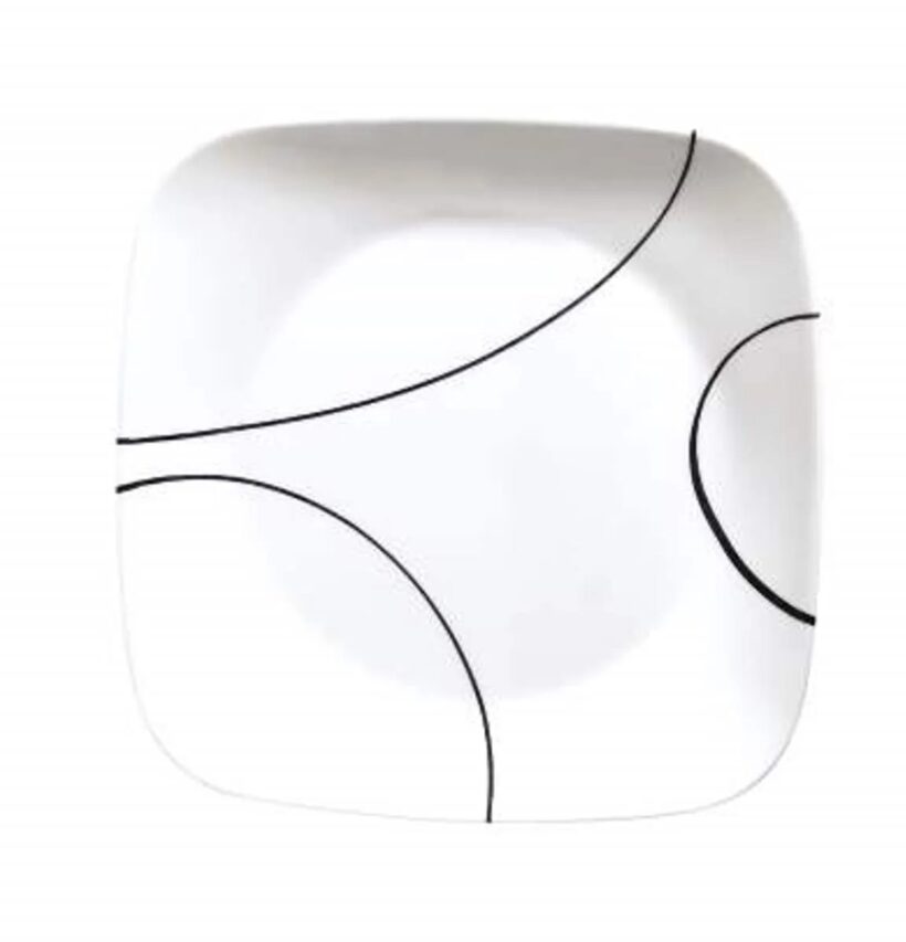 צלחת מנה ראשונה 23 ס"מ, Simple Lines מבית Corning Corelle תוצרת ארצות הברית