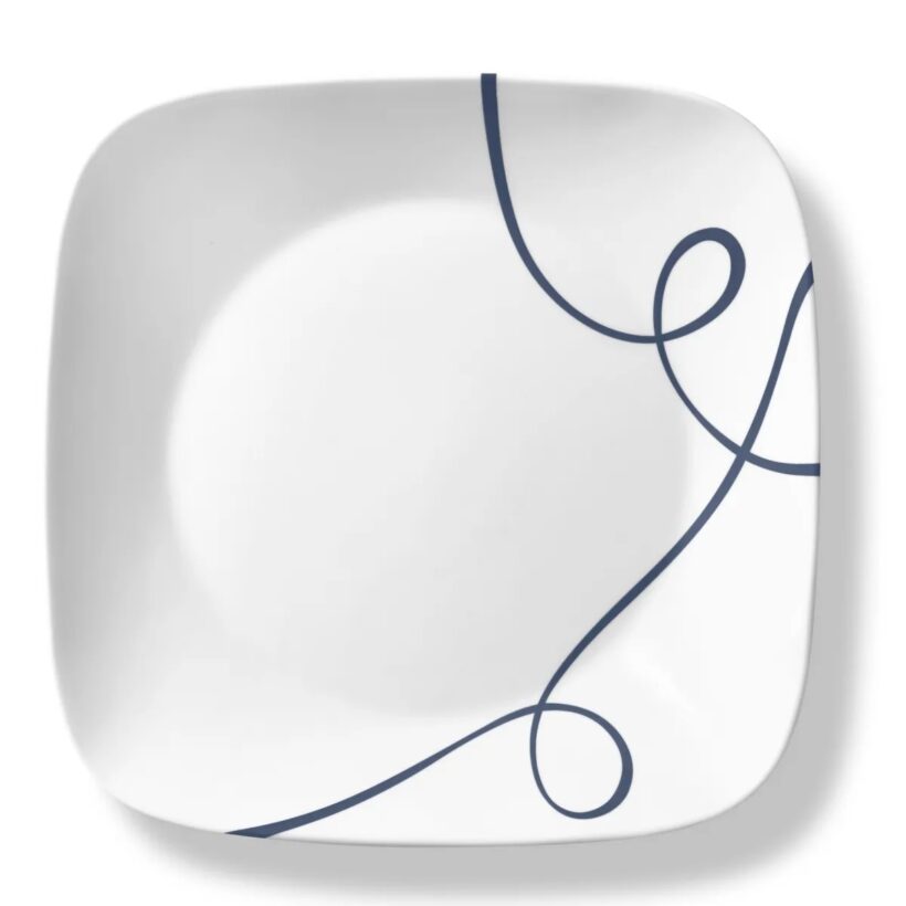 צלחת מנה עיקרית 26.5 ס"מ, Lia Square  מבית Corning Corelle תוצרת ארצות הברית
