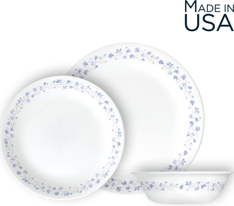 סט 12 חלקים, Lilac Blush מבית Corning Corelle תוצרת ארצות הברית