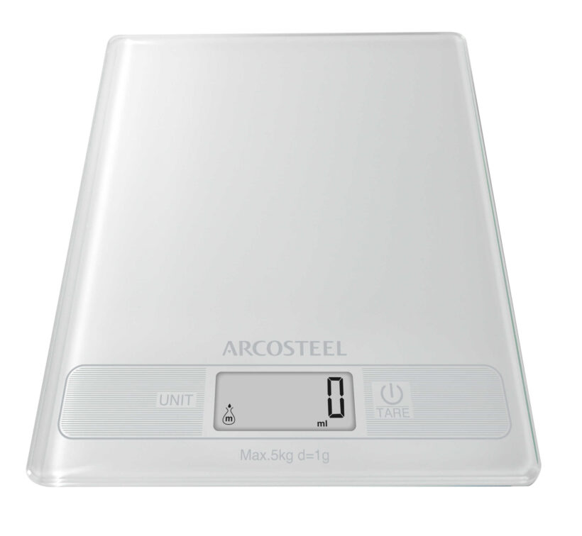 משקל מטבח דיגיטלי  לבן Arcosteel